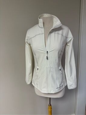 Eddie Bauer Women's Cream Full-Zip Utility Jacket